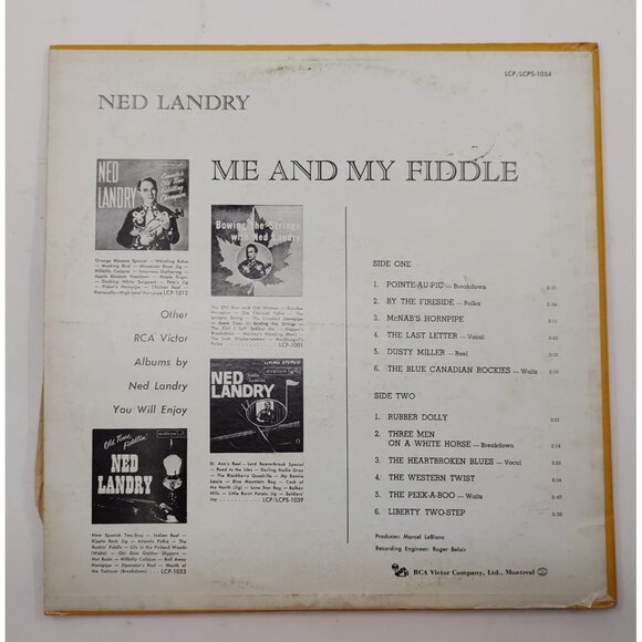 Ned Landry – Me and My Fiddle (1962) Vinyl LP RCA Victor LCP-1054 - Picture 4 of 8